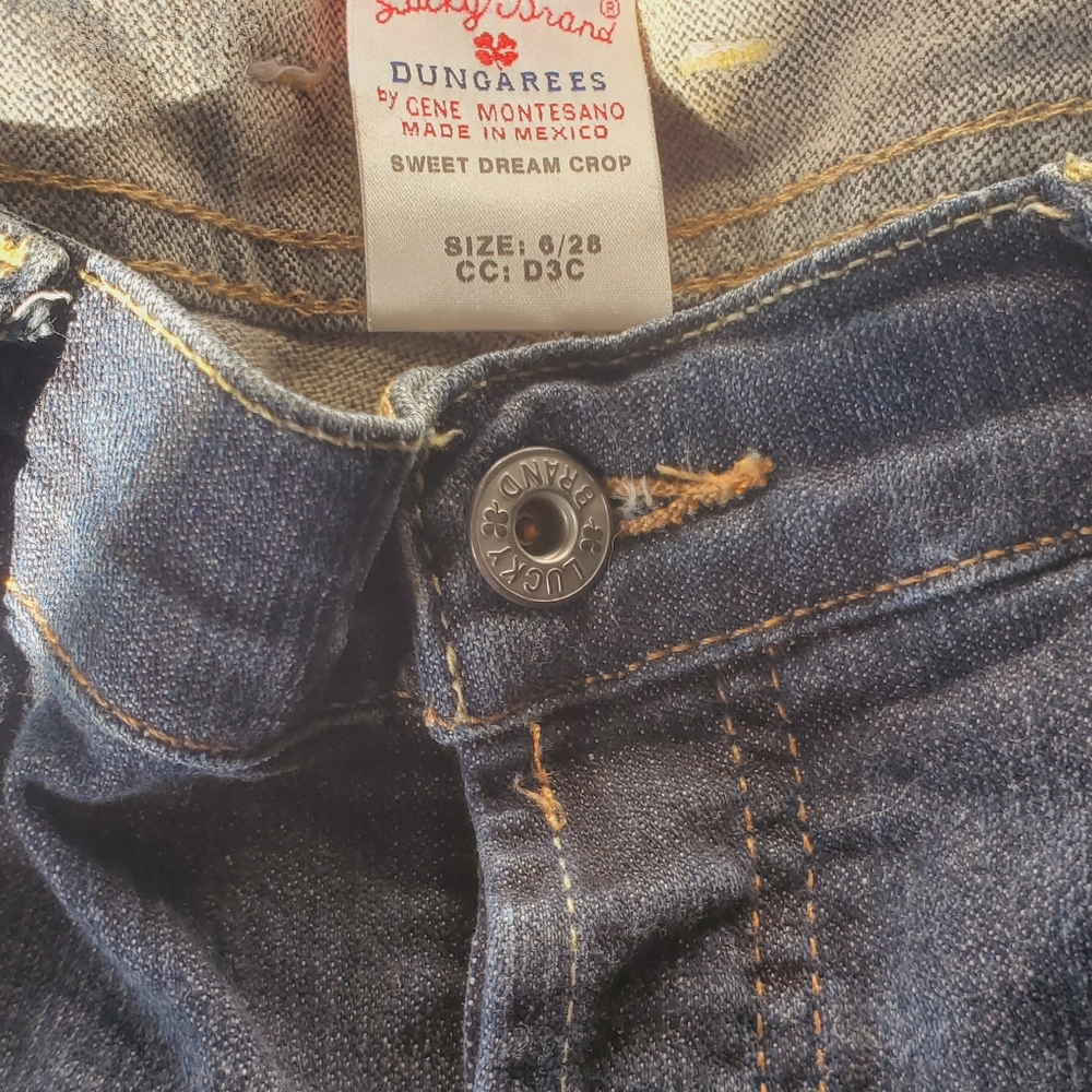 Cropped luck brand jeans